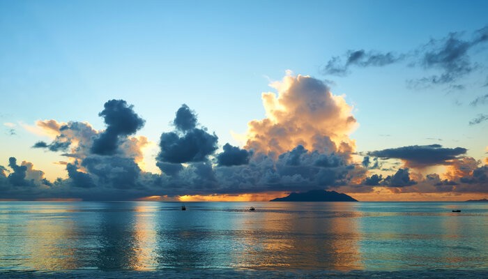 Sonnenuntergang auf den Seychellen